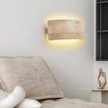 Rectangular Stone Living Room Wall Lamp