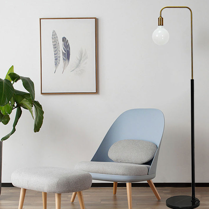 Contemporary Nordic Column Iron Floor Lamp