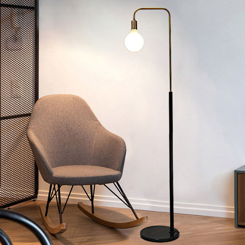Contemporary Nordic Column Iron Floor Lamp