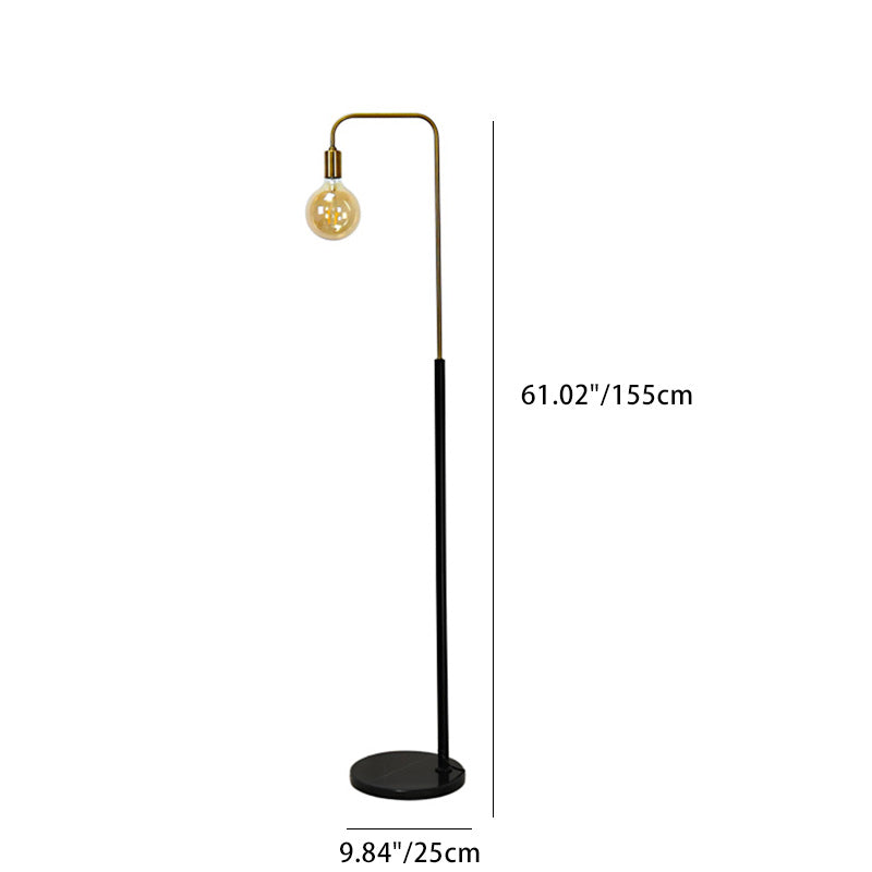 Contemporary Nordic Column Iron Floor Lamp