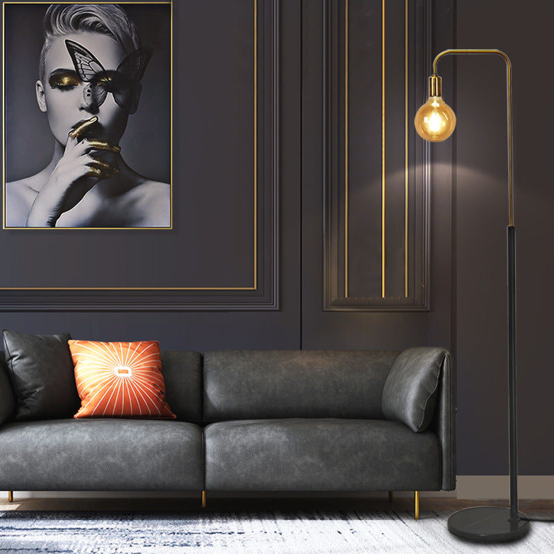 Contemporary Nordic Column Iron Floor Lamp