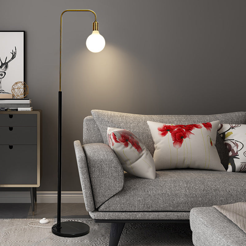 Contemporary Nordic Column Iron Floor Lamp