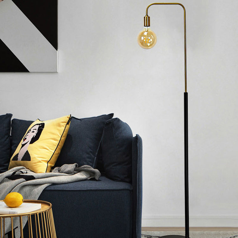 Contemporary Nordic Column Iron Floor Lamp
