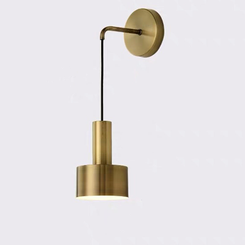 Cylinder Iron Living Room Wall Lamp