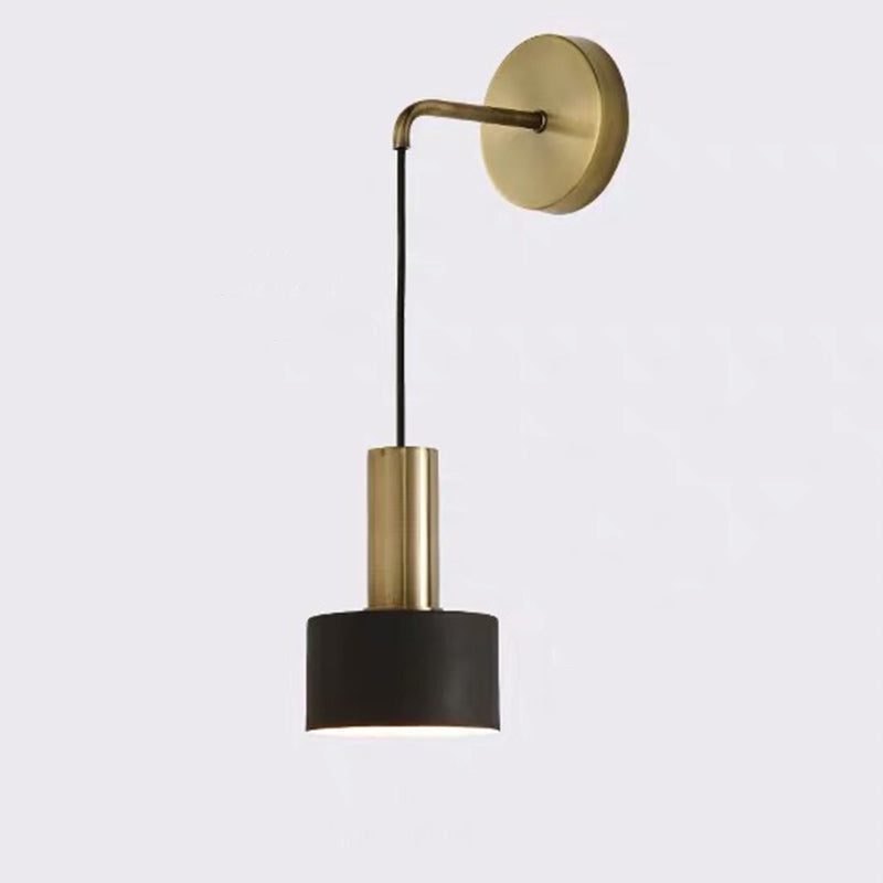 Cylinder Iron Living Room Wall Lamp