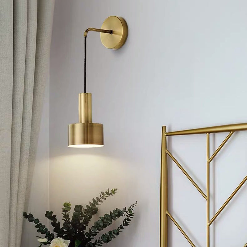 Cylinder Iron Living Room Wall Lamp