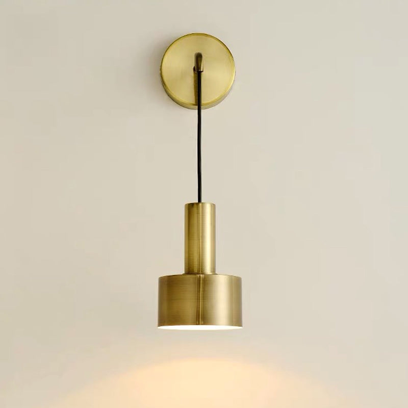 Cylinder Iron Living Room Wall Lamp