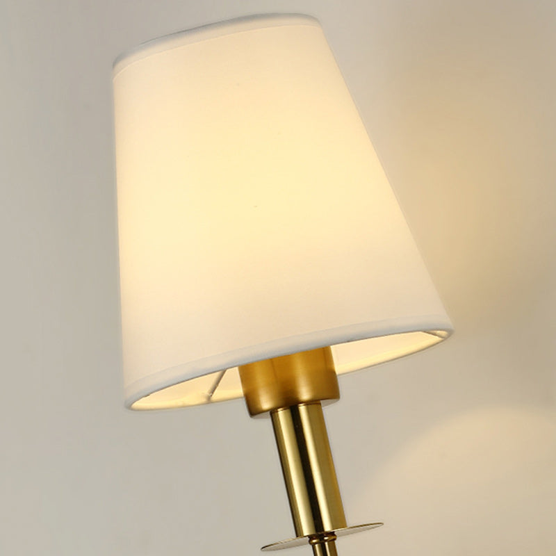 Drum Iron Fabric Living Wall Lamp