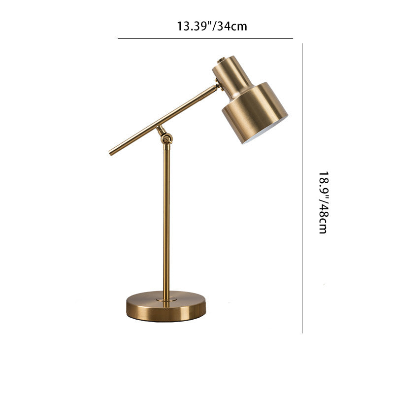 Round Iron Living Room Table Lamp