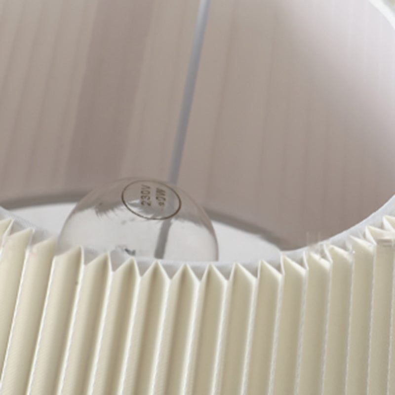 Drum Ceramic Fabric Living Table Lamp