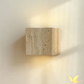 Rectangular Stone Living Room Wall Lamp