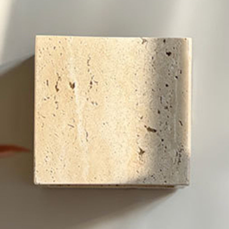 Rectangular Stone Living Room Wall Lamp