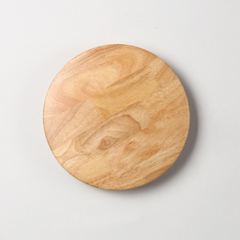 Round Iron Wood Living Wall Lamp
