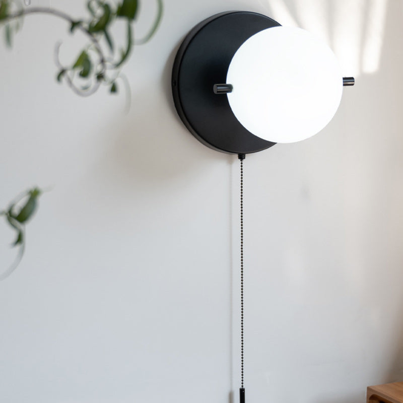 Globe Iron Glass Living Wall Lamp