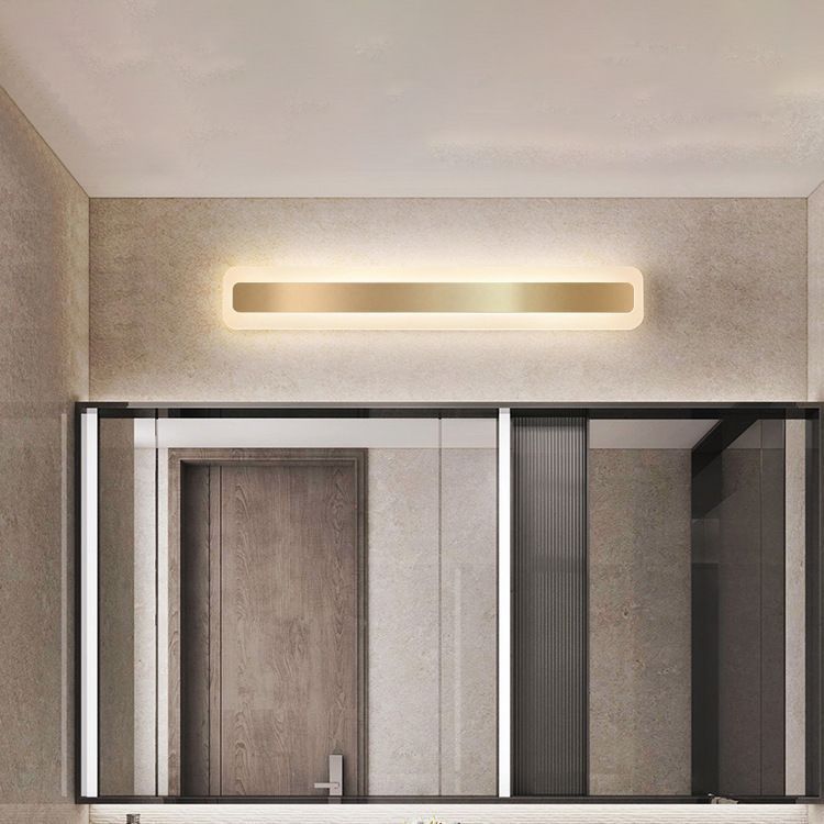Rectangular Iron Acrylic Bathroom Wall Lamp