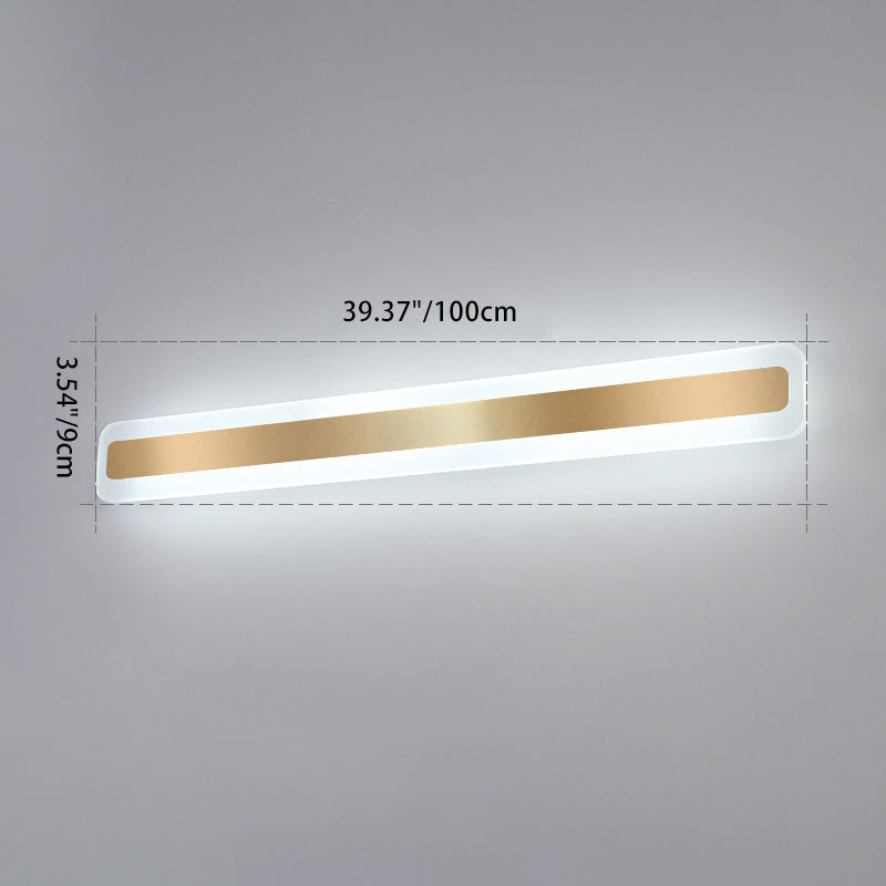Rectangular Iron Acrylic Bathroom Wall Lamp