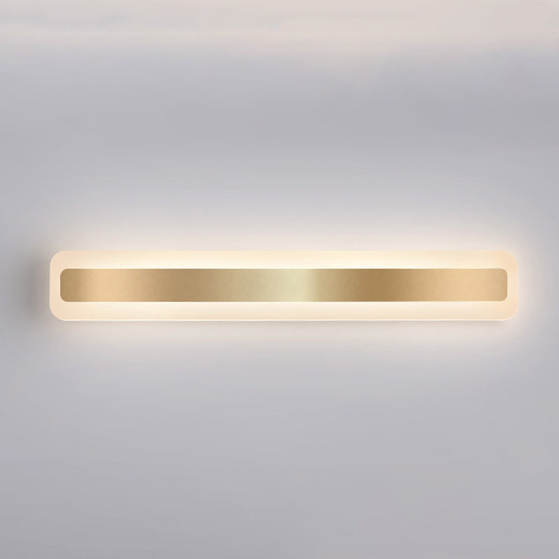 Rectangular Iron Acrylic Bathroom Wall Lamp