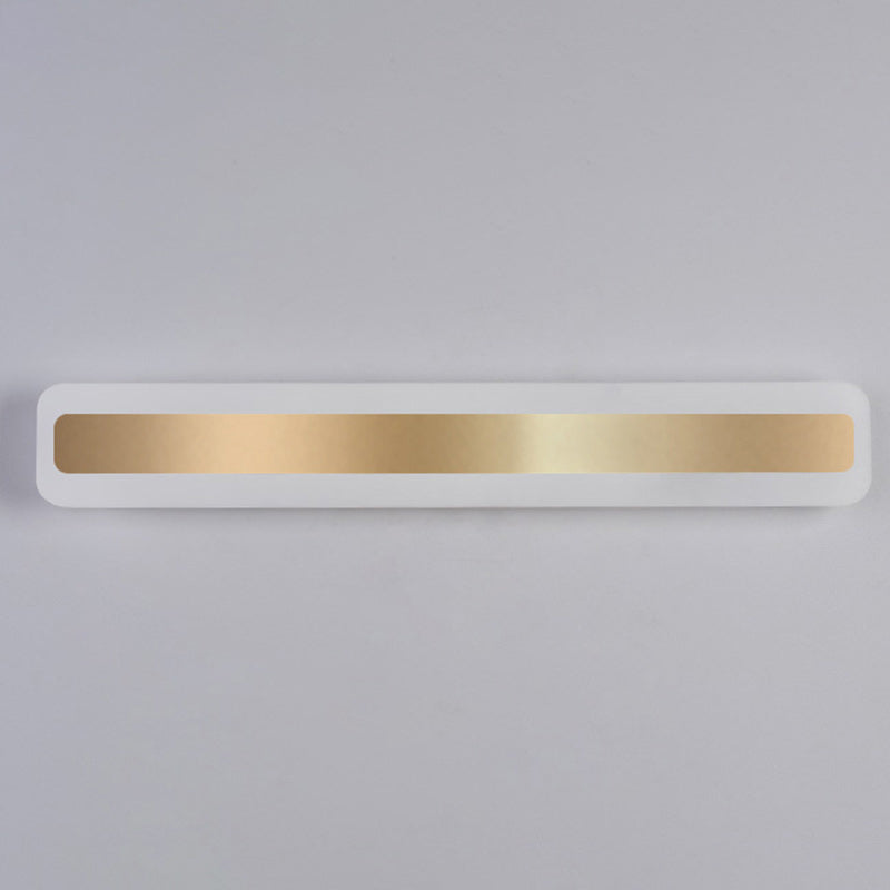 Rectangular Iron Acrylic Bathroom Wall Lamp