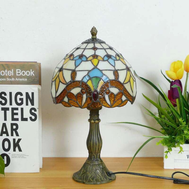Dome Iron Glass Living Table Lamp