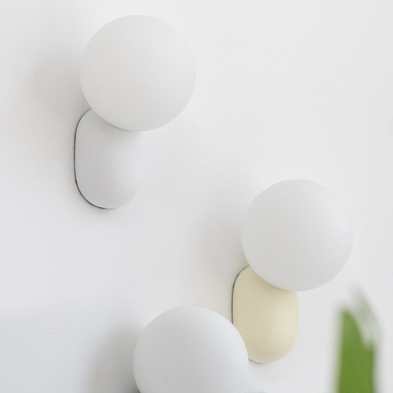 Globe Resin Glass Living Wall Lamp