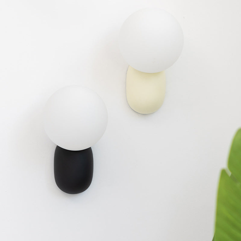 Globe Resin Glass Living Wall Lamp