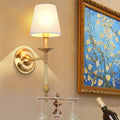 Drum Copper Fabric Living Wall Lamp