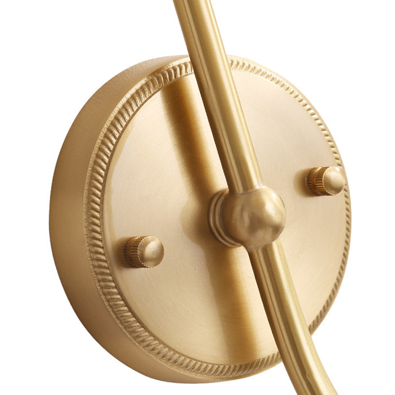Drum Copper Fabric Living Wall Lamp