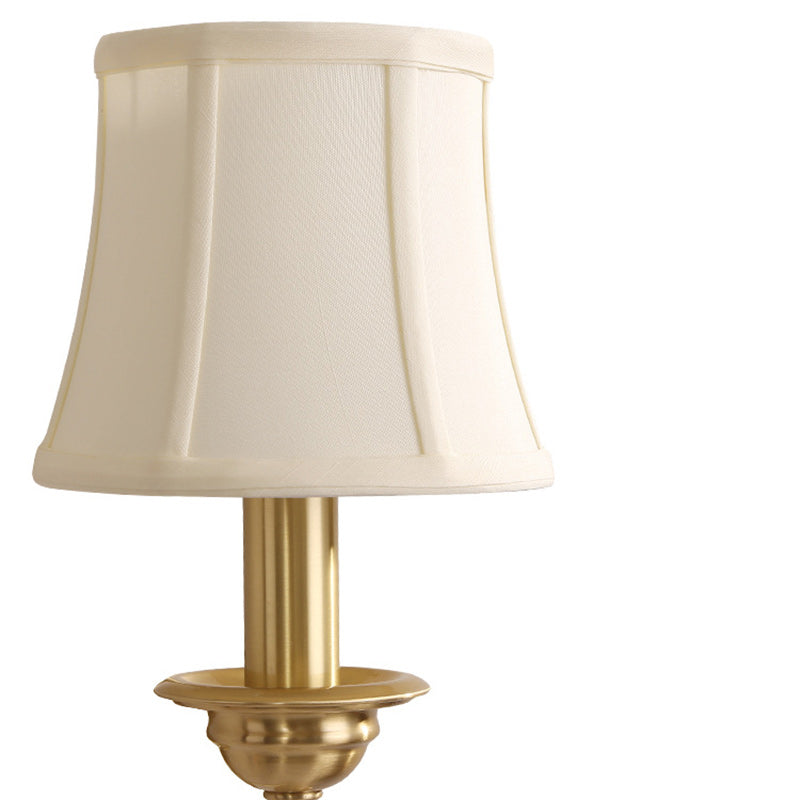 Drum Copper Fabric Living Wall Lamp