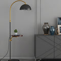 Fishing Rod Marble Wood Floor Lamp