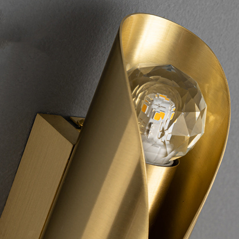 Column Copper Living Room 2-Light Wall Lamp