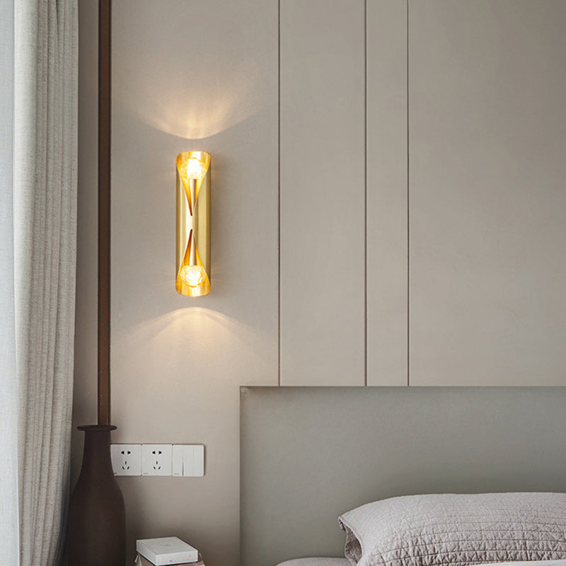 Column Copper Living Room 2-Light Wall Lamp