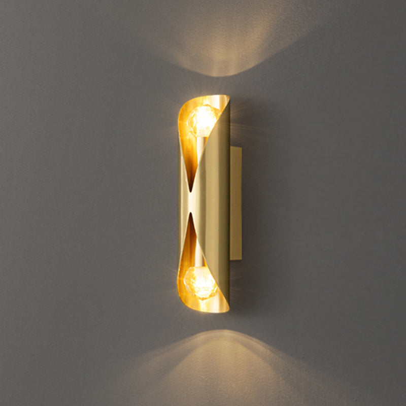 Column Copper Living Room 2-Light Wall Lamp