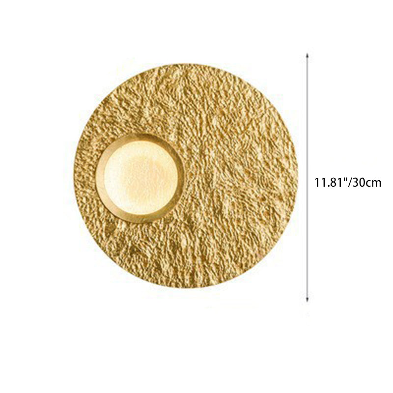 Round Iron Resin Living Wall Lamp