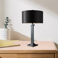 Cylinder Copper Fabric Living Table Lamp