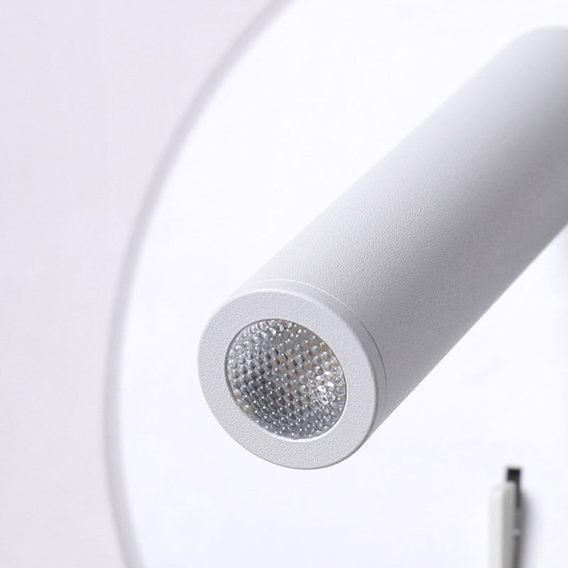 Round Iron PVC Living Wall Lamp