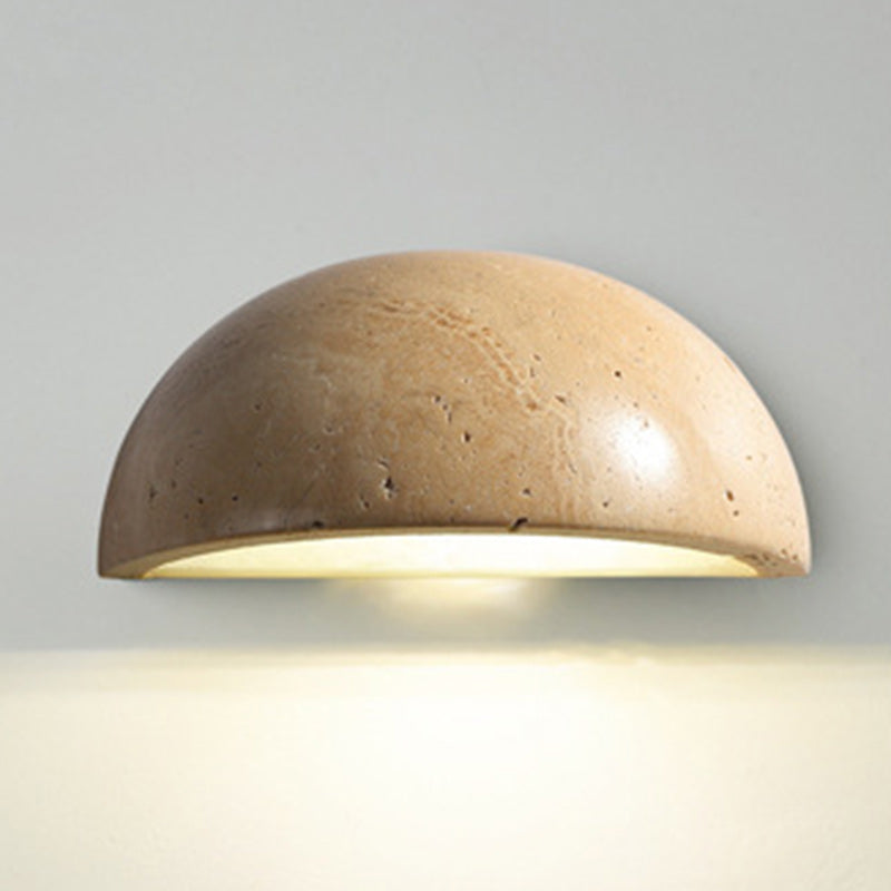 Semicircle Stone Living Room Wall Lamp