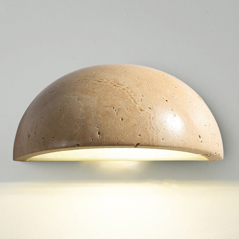 Semicircle Stone Living Room Wall Lamp