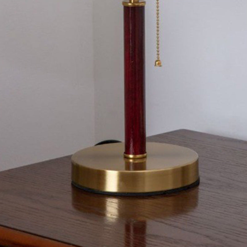Drum Iron Fabric Living Table Lamp