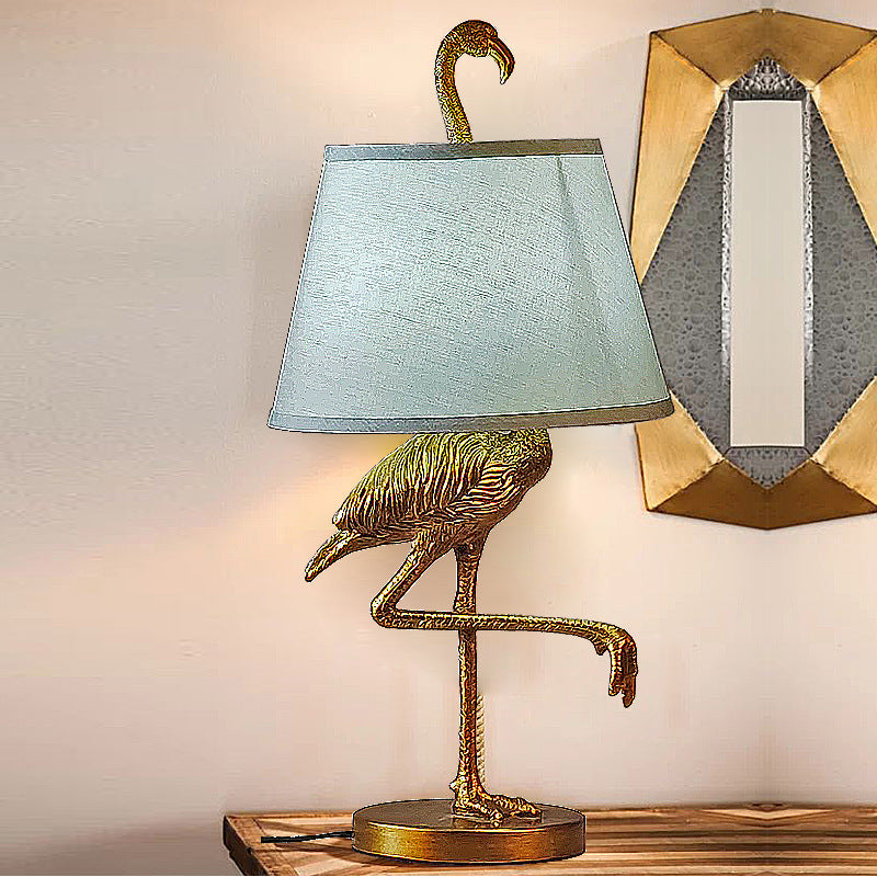 Bird Resin Fabric Living Table Lamp