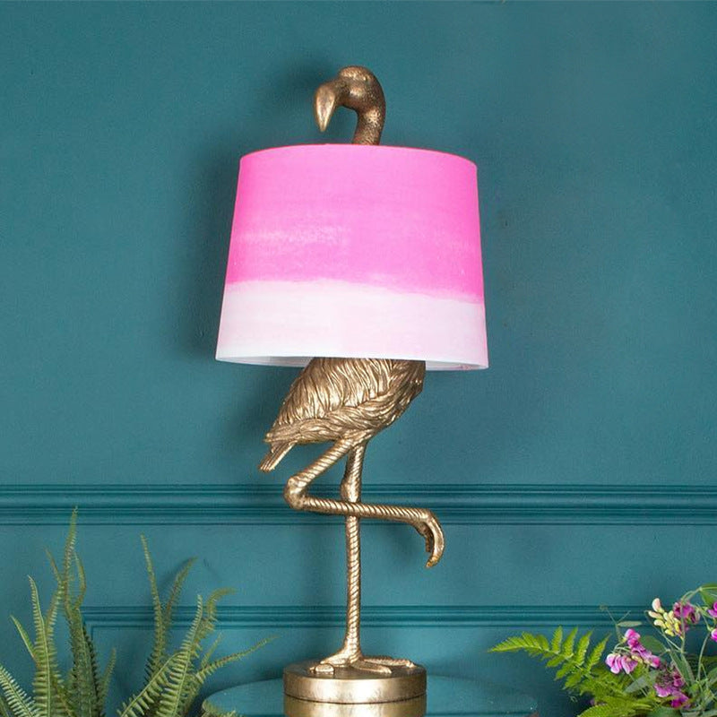 Bird Resin Fabric Living Table Lamp