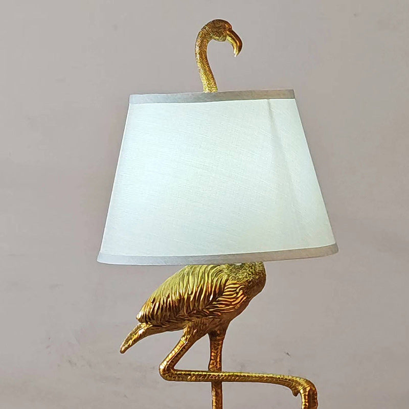 Bird Resin Fabric Living Table Lamp