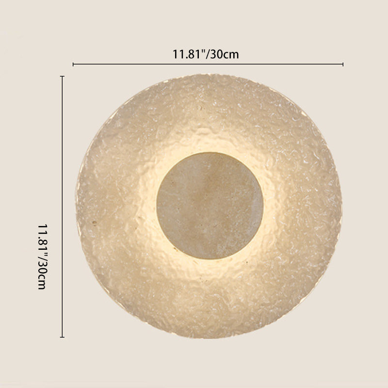Round Stone Acrylic Living Wall Lamp