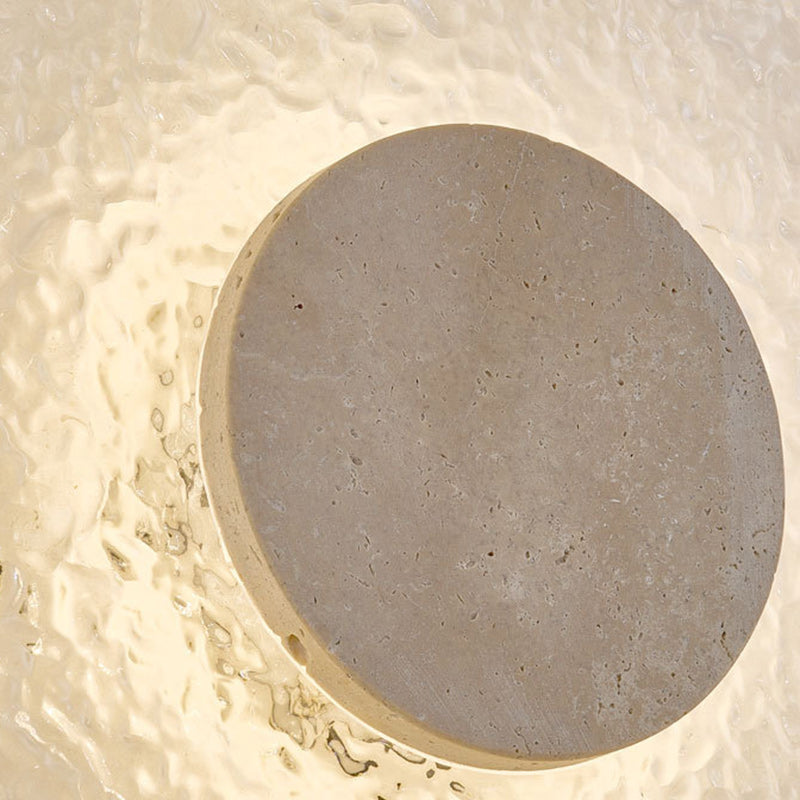 Round Stone Acrylic Living Wall Lamp