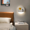 Round Iron Resin Acrylic Wall Lamp