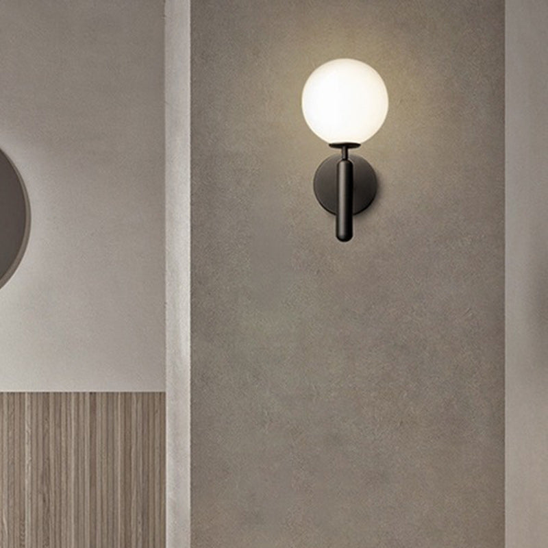 Globe Copper Glass Living Wall Lamp