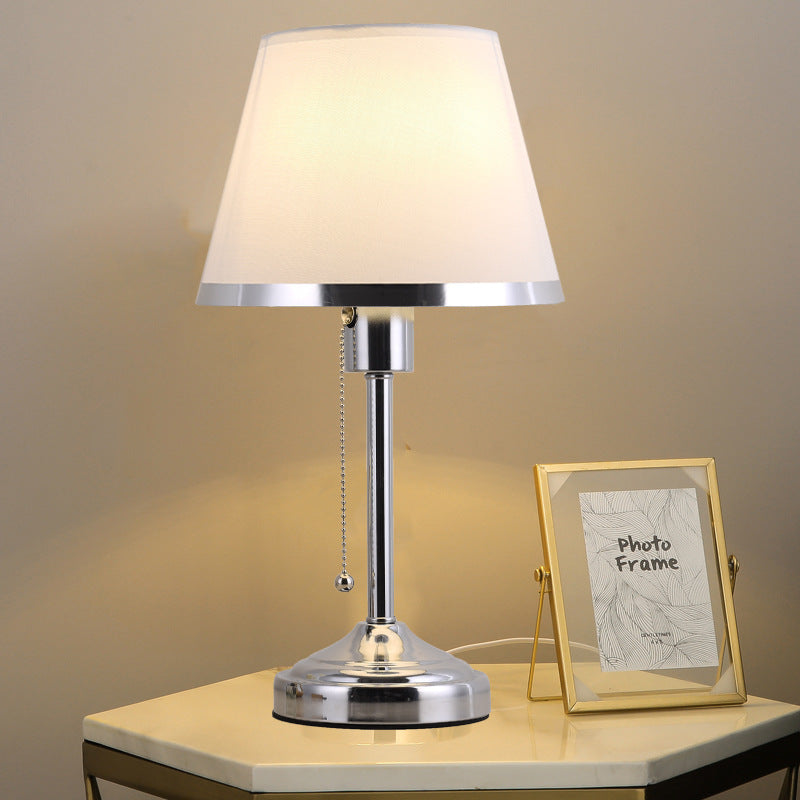Drum Iron Fabric Living Table Lamp