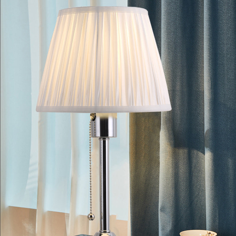 Drum Iron Fabric Living Table Lamp