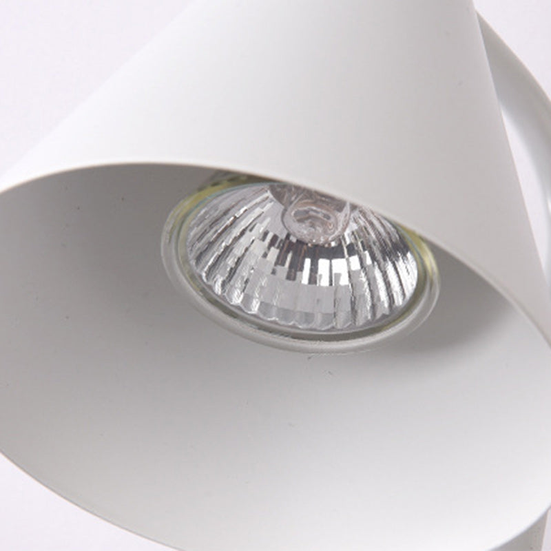 Cone Wood Iron Melting Table Lamp