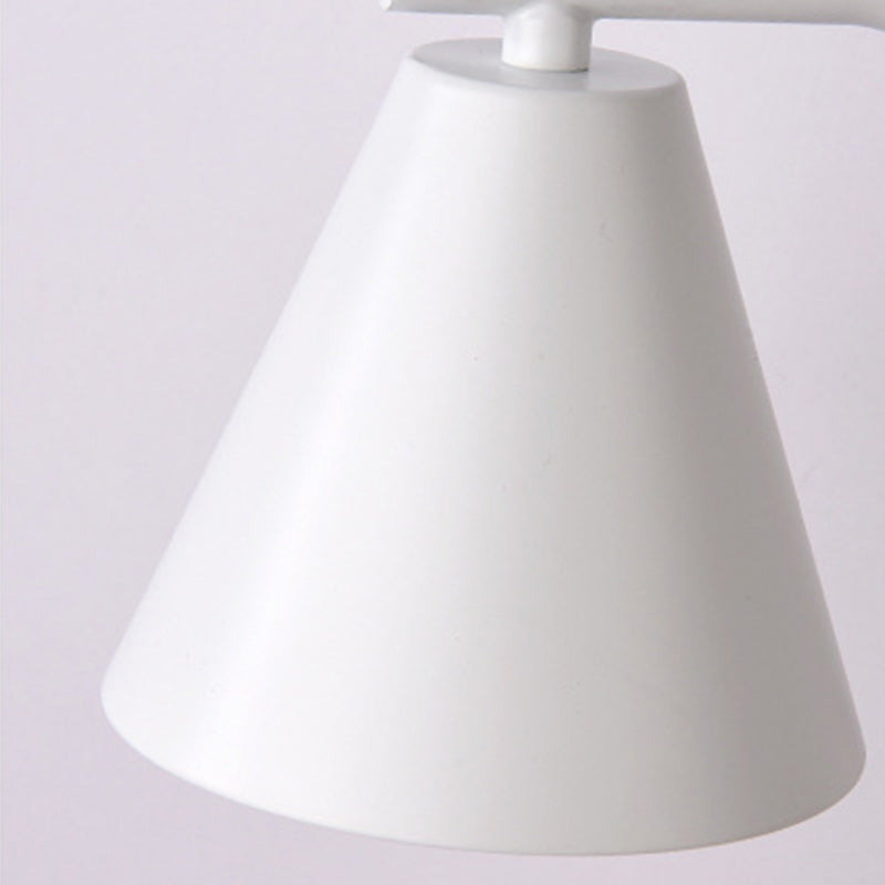 Cone Wood Iron Melting Table Lamp