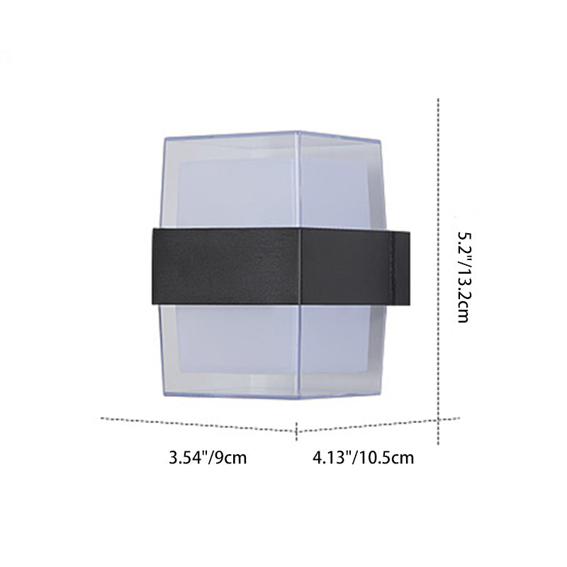 Cylinder Aluminum Acrylic Garden Outdoor Light